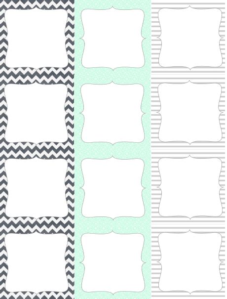 square labels  lizzys collection  printable labels