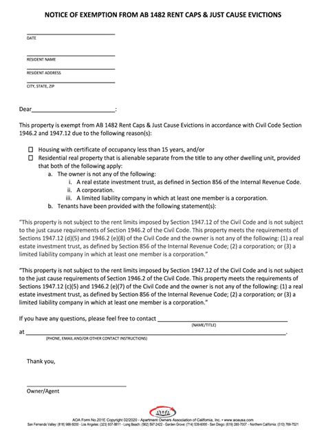 notice  exemption  ab  form  fill  sign printable