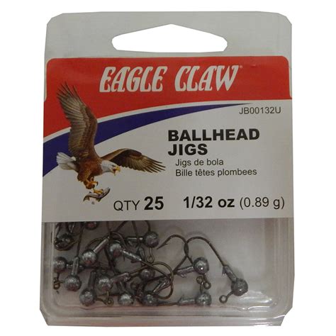 eagle claw ballhead jig unpainted size  ounce pack   jbuh walmartcom walmartcom