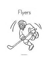 Coloring Hockey Flyers Worksheet Change Template Twistynoodle Style sketch template