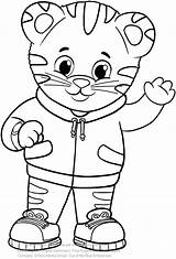 Daniel Tiger Coloring Pages Print sketch template