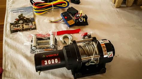 cheap atv winch review unboxing installation youtube