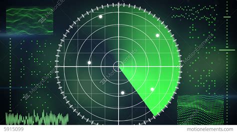 radar screen loopable technology background stock animation