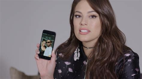 watch ashley graham shows us what s on her phone glamour