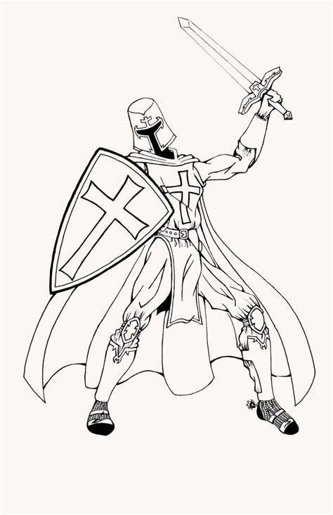knight fighting dragon coloring pages