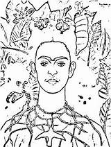 Frida Kahlo Teacherspayteachers sketch template