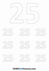 Tracing Twenty Counting Handwriting Trace Activity Five Ccssmathanswers Offline Printout sketch template
