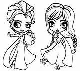 Elsa Coloring Anna Pages Printable Color Print Getcolorings sketch template