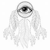 Coloring Pages Bohemian Talisman American Indian Native Printable Adult Getcolorings Print Catcher Dream Getdrawings Drawing Color Simple sketch template