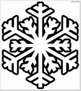 Snowflake Coloring Pages Winter Printable Christmas Easy Kids Simple sketch template