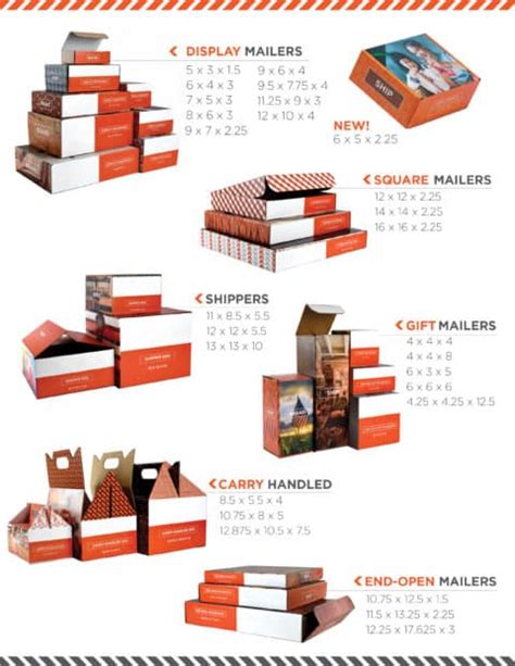 box styles  sizes boxup