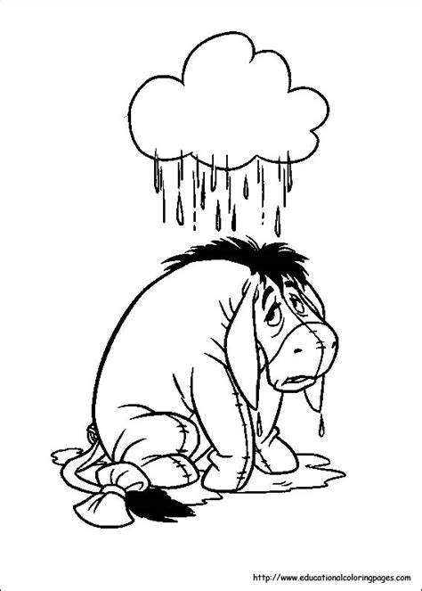eeyore coloring pages educational fun kids coloring pages