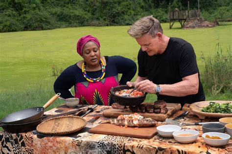 [watch] Zola Nene Teaches Gordon Ramsay Some Zulu Cooking Skills