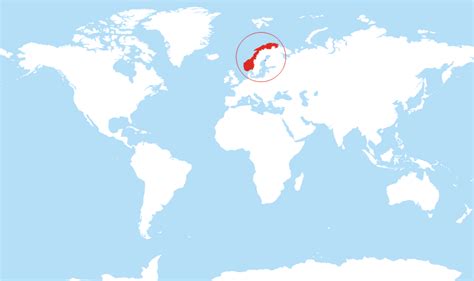 norway located   world map cities  towns map