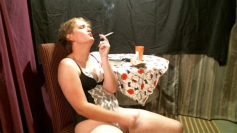 beautiful mtf submissive sissy denied from smoking then