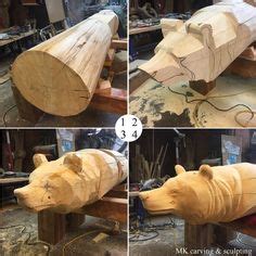 idees de sculpture rondin bois bois sculpture sculpture  la tronconneuse