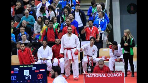 Karate Egypt 2 Vs Turkey 1 Team Kumite World Karate Championship 2016