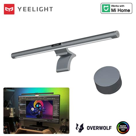 yeelight led screen light bar pro computer display hanging lamp game bar rgb ra dimmable color