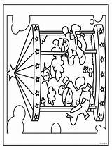Kleurplaten Kermis Draaimolen Kirmes Karussell Versje Dasmalbuch sketch template