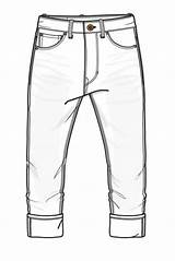 Drawing Jeans Men Pants Sketch Denim Para Flat Technical Mens Template Drawings Fashion Sketches Bottoms Flats Illustration Resultado Imaxes Moda sketch template