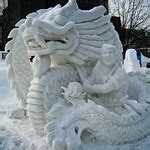 hong kongs snow sculpture dancing dragon  stefou flickr photo sharing