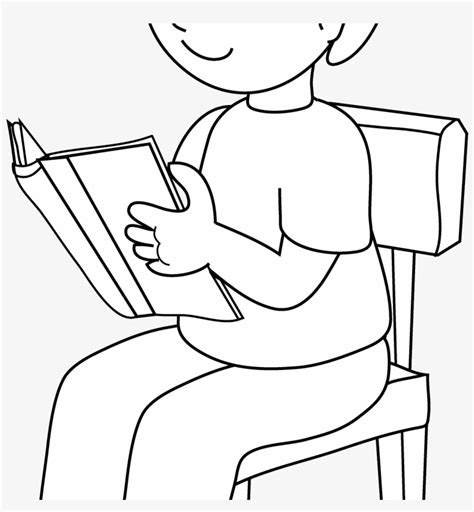 child sitting  chair clipart boy sitting   chair coloring
