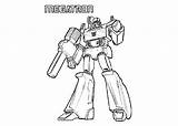 Coloring Megatron Transformers sketch template