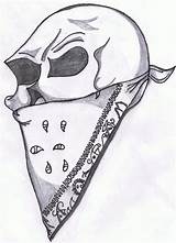 Skull Bandana Drawingnow sketch template