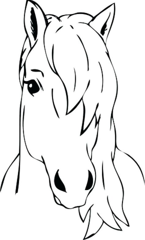 coloring pages  horse heads