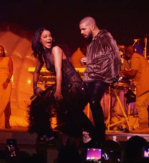 rihanna grinds up against drake in latest raunchy performance on world