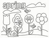 Spring Coloring Pages Tree Kids Printable Seasons Drawing Sheets Letter Kindergarten Color Preschool Getcolorings Easy Printables Paintingvalley Choose Board Comments sketch template