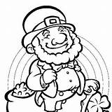 Leprechaun Coloring Spoonful Pages Lucky St Saint sketch template