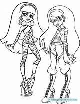 Pages Coloring Ghoulia Yelps Getcolorings Monster Mini High sketch template