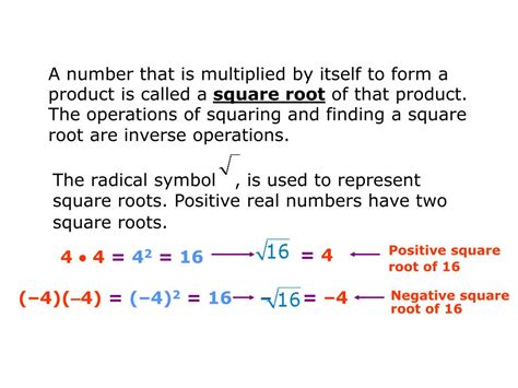 Ppt Square Roots Rational Numbers Powerpoint