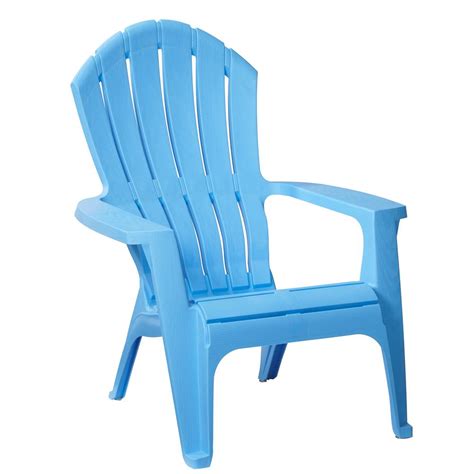 unbranded realcomfort periwinkle plastic outdoor adirondack chair