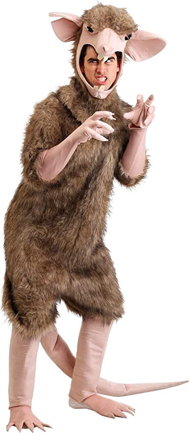 adult sewer rat costume standard brown clothing