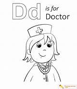 Doctor Coloring Kids sketch template