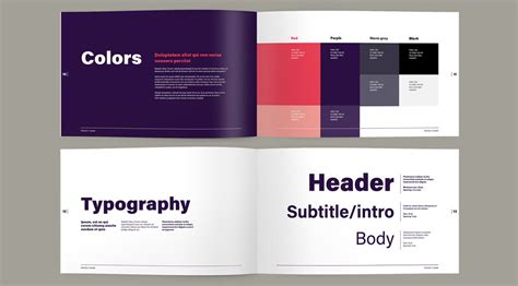 adobe indesign template brand guide book layout