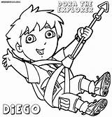 Dora Diego Coloring Pages Colorings Print sketch template