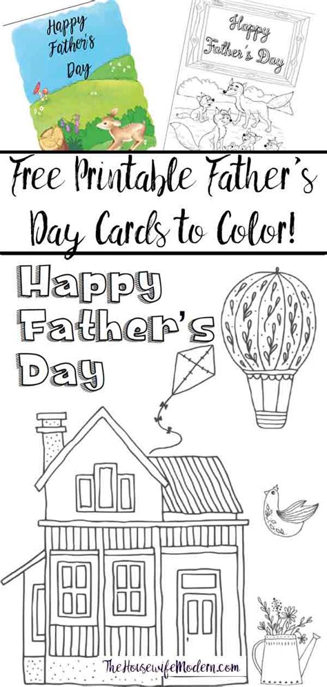 printable fathers day cards    color