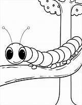 Caterpillar Coloring Kids Pages Coloringbay sketch template
