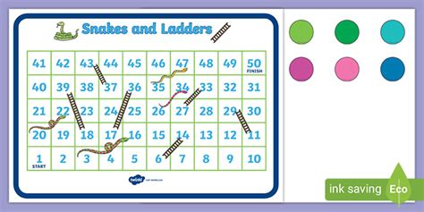 editable snakes  ladders template customisable game