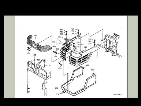 kubota bx  bx tractor diagram parts manual ebay