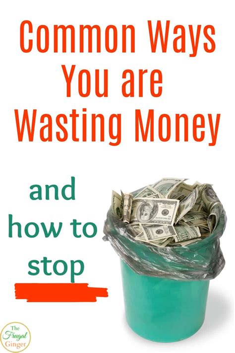 common ways   wasting money   stop