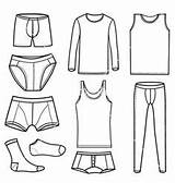 Underwear Men Man Coloring Pages Drawing Clipart Fashion Brands Sketches Pattern sketch template