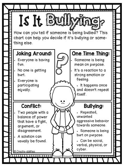 kindergarten worksheet template anti bullying worksheets  kids