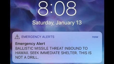 this is not a drill hawaii gets false alert of missile attack fr