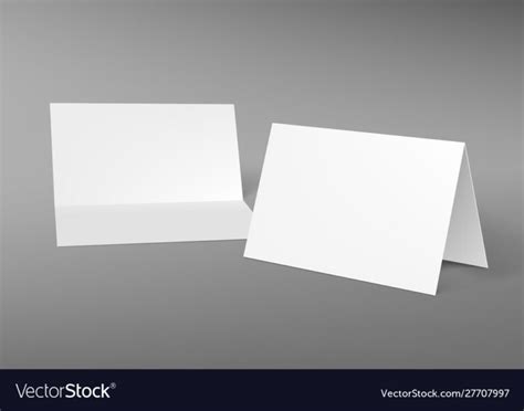 fold horizontal blank white brochure intended
