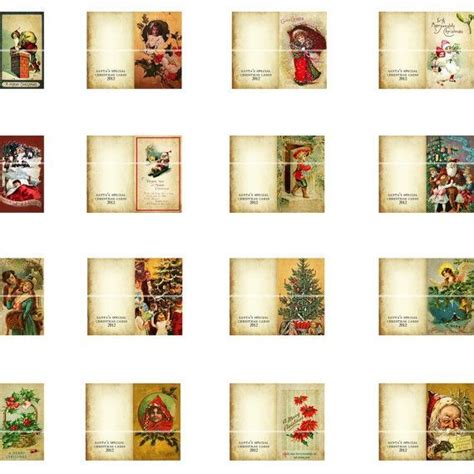 mini christmas cards printable printable calendars   glance
