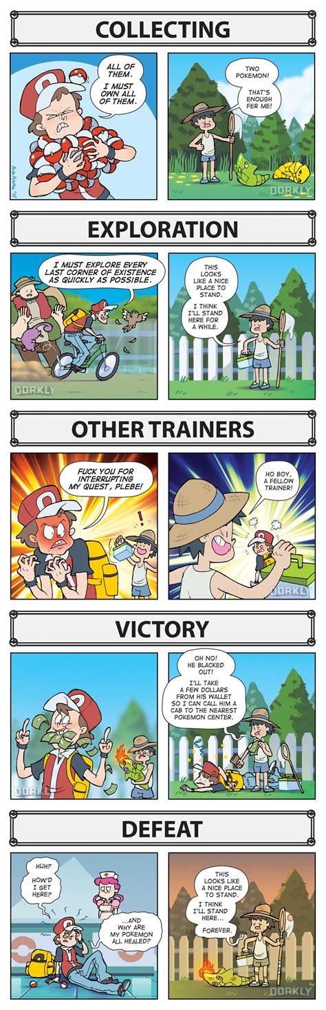 how you play pokemon vs how npcs play pokemon dorkly post